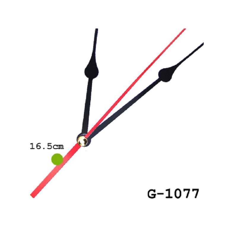 AGUJAS PLASTICA 16.5cm. P/RELOJ 