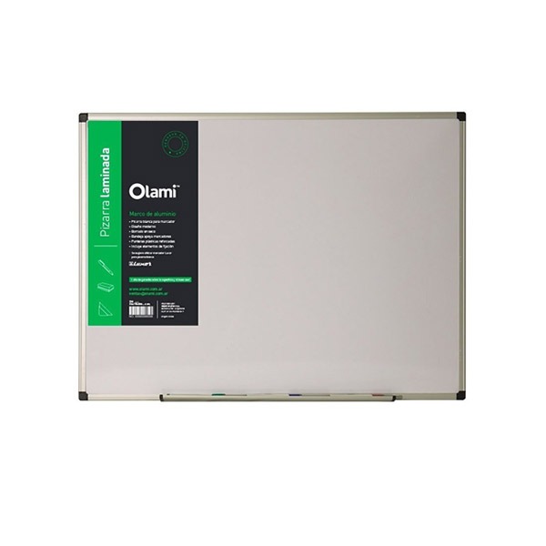PIZARRA BLANCA 90x1.50 B.METAL OLAMI