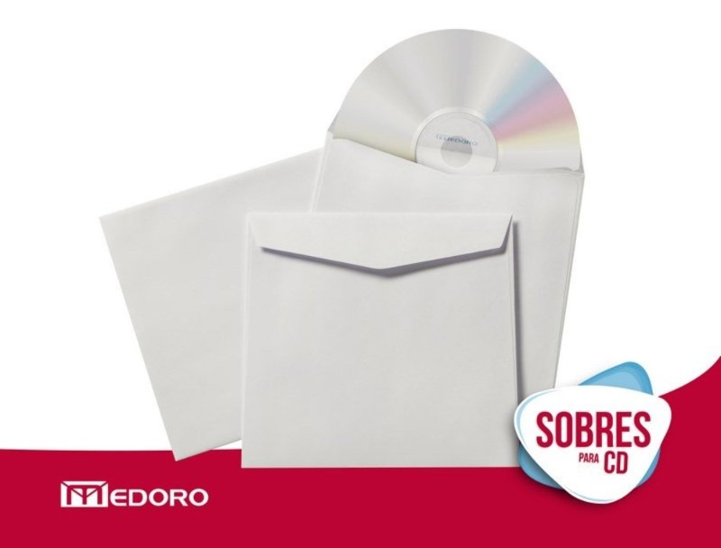 SOBRE P/CD S/VENTAx1u.BCO.OBRA MEDORO