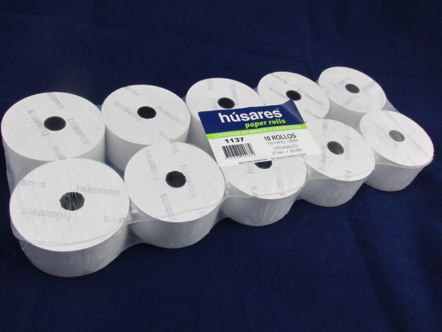 ROLLOS OBRA 37mm.x50m.x10u.HUSARES