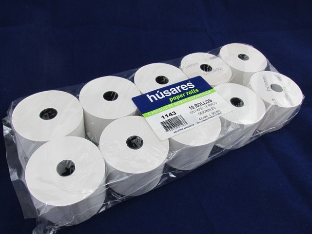 ROLLOS TERMICO 44mm.x50m.x10u.HUSARES
