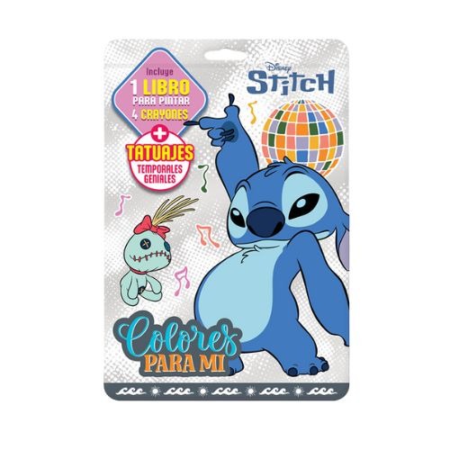 COLORES P/MI + LIBRO PINTAR N*3 STITCH