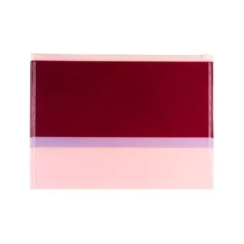 SOBRE PVC A4 C/CIERRE ZIP HORIZ. COLOR MIX