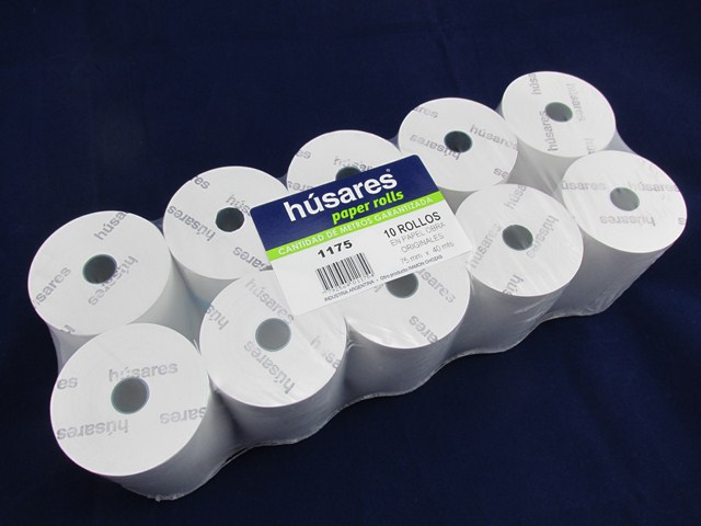ROLLOS OBRA 75mm.x40m.x10u.HUSARES