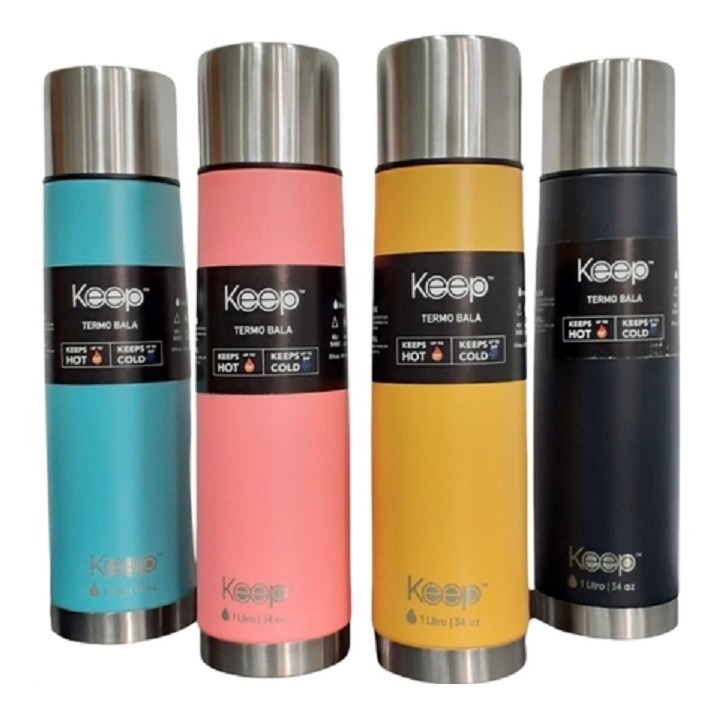 TERMO BALA ACERO 1000ml.FRIO/CALOR KEEP