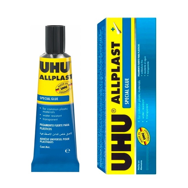 ADHESIVO  P/PLASTICO 33ml.UHU ALL PLASTIC