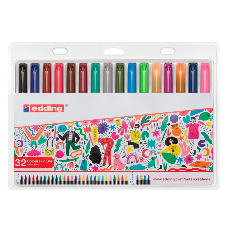 EDDING MARC. AL AGUA 1200 X 36 FUN SET