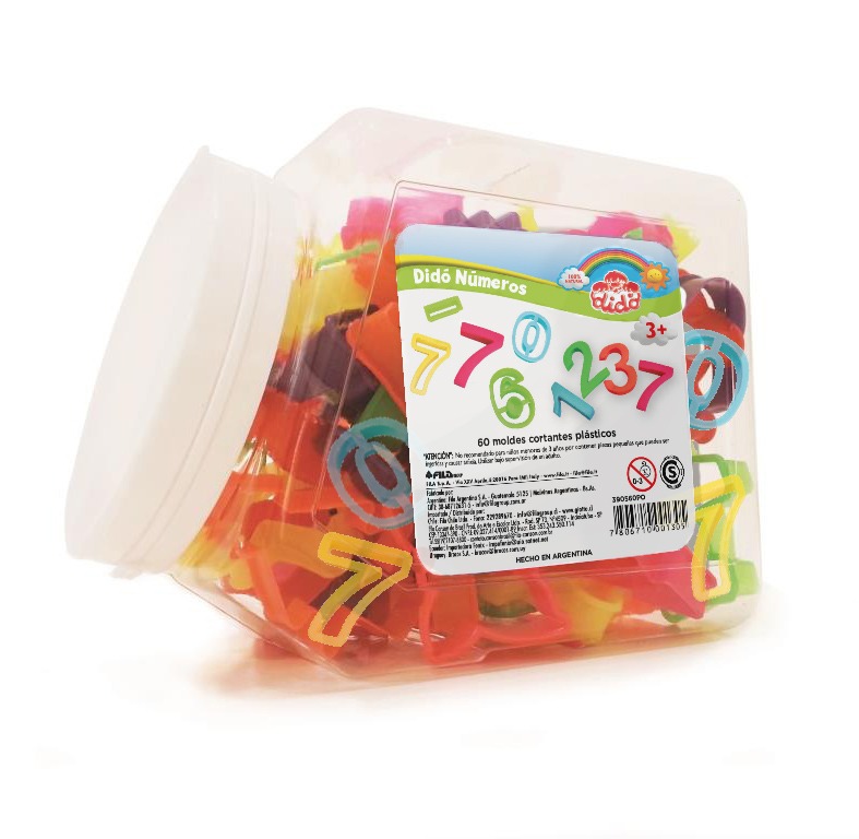 MOLDES PLASTICO NUMEROS  P/MASAS
