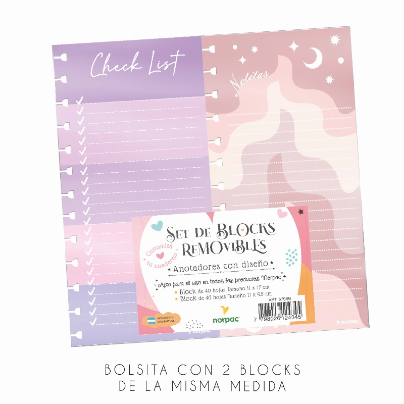 REP.x2 BLOCKS 11x21cm.x40hjs.P/CUAD.INTELIGENTE 