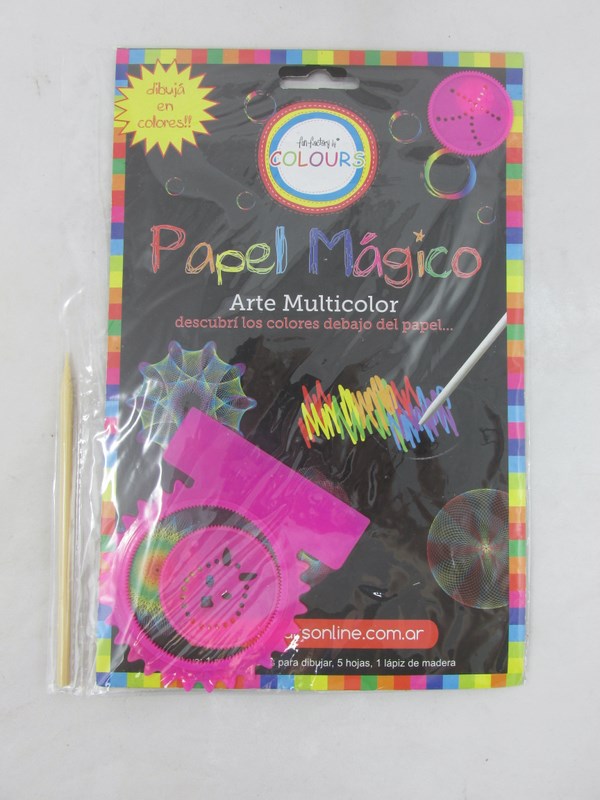 PAPEL MAGICO C/ESPIROGRAFOyLAPIZ