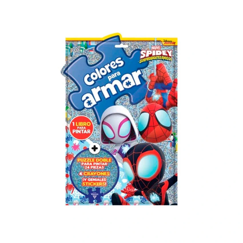 COLORES P/ARMAR+ LIBRO P/PINTAR N*4 SPIDEY