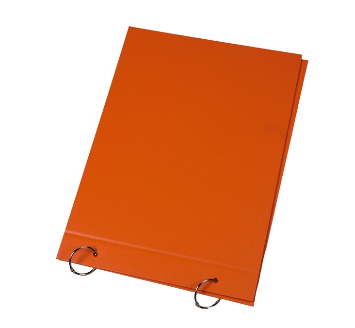 CARP.N*5 c/cordon 2 TAPAS NARANJA  FORRADA 