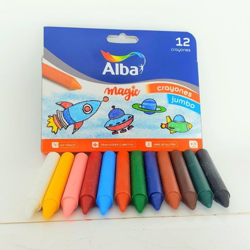 CRAYONES JUMBO GRANDE x12u.ALBA