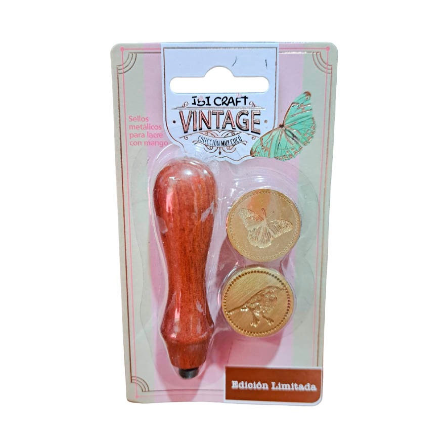 SELLO P/LACRE VINT.(MANGO MADERA+BRONCEx2u.)