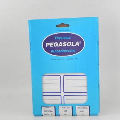 ETIQUETAS ESC. 38x60mm.x240u.PEGASOLA
