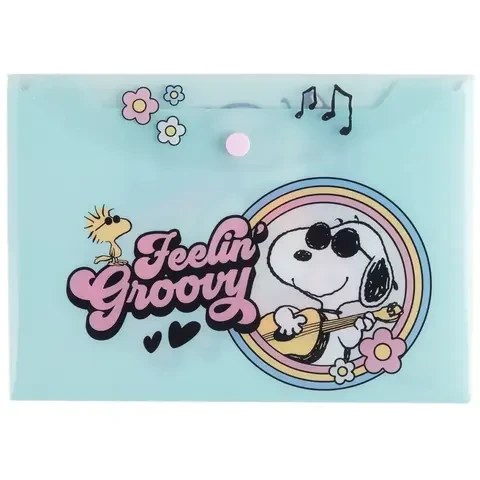 SOBRE PVC A5  C/BROCHE HORIZ.SNOOPY