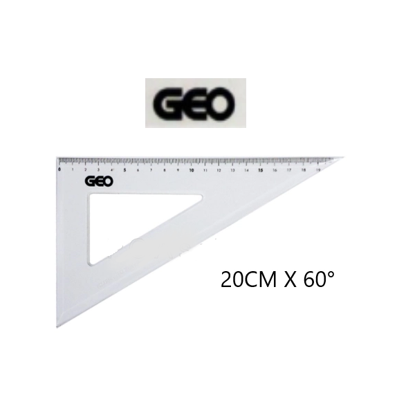ESCUADRA 20cm.60* ESCOLAR GEO