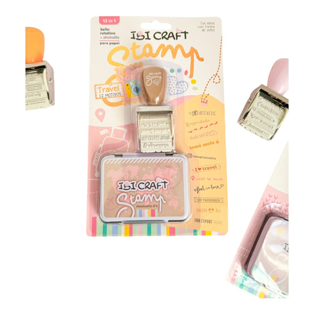 SELLO STAMP SET TRAVEL (SELLO+ALMOHADILLA)