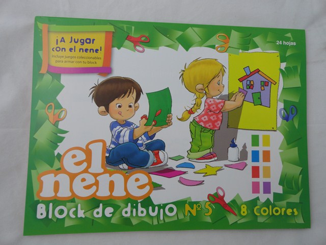 BLOCK DIB.N*5 COLOR x24hjs.EL NENE