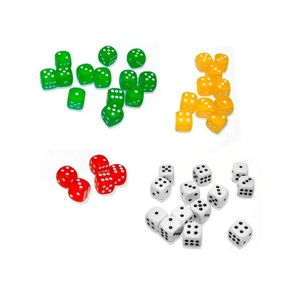DADOS 16mm DE COLOR REDONDEADOS