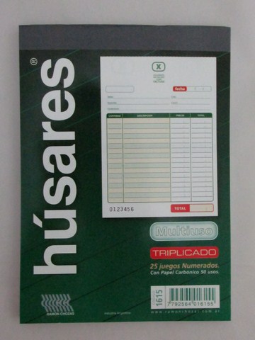 TAL.MULTIUSO GDE.TRIPLICADO HUSARES