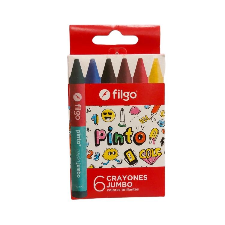 CRAYONES JUMBO PINTO x6u.FILGO