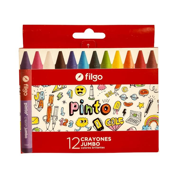 CRAYONES JUMBO PINTO x12u.FILGO
