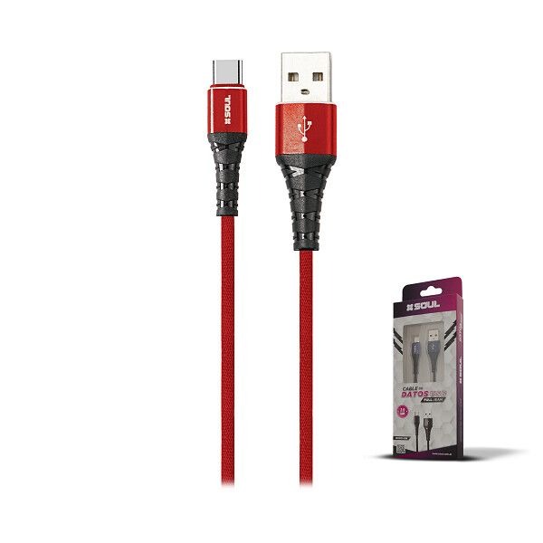 CABLE DE DATOS DENIM 1.2m USB /TIPO C. SOUL