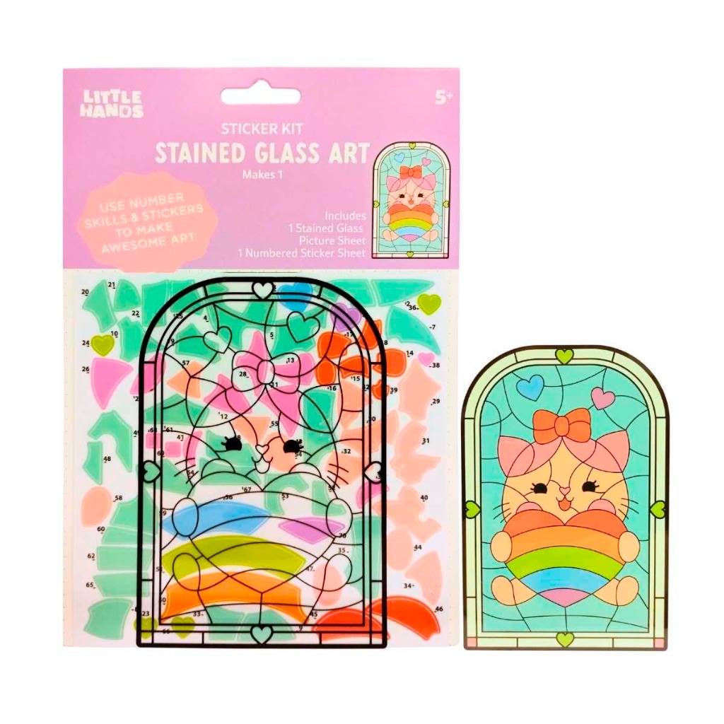 STICKER VITRAL-GATITO