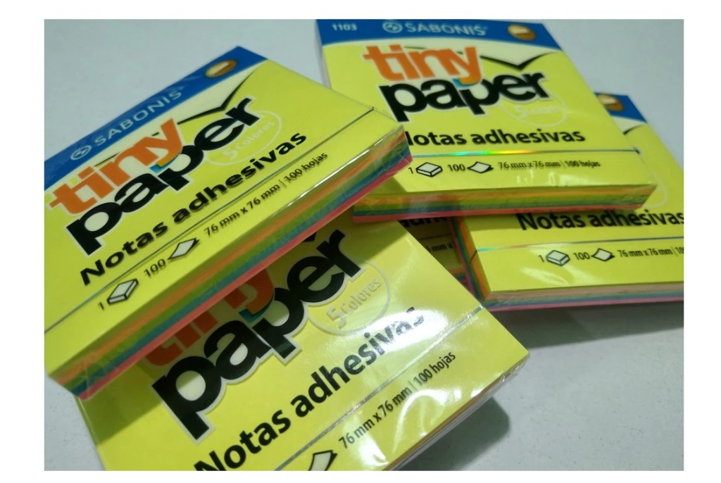 NOTA ADHES. 76 x 76 FLUO 100u. SABONIS.