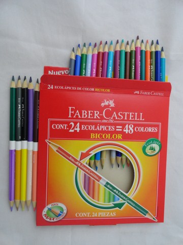 LAP.BICOLOR x24u.ECOLAPIZ F.CASTELL(24/48)