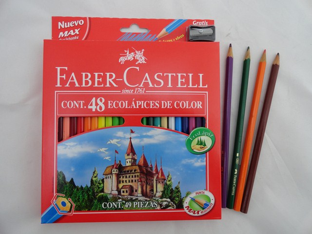 LAP.COLORESx48u.LARGOS ECOLAPIZ F.CASTELL