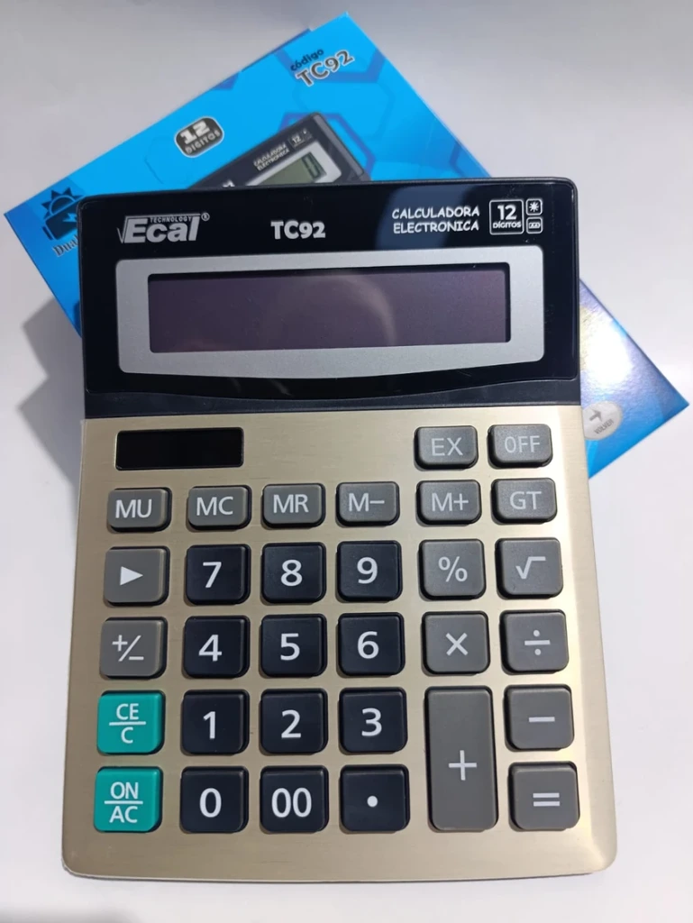 CALC.GRANDE 12dig.VISOR GDE + pila  TC-92