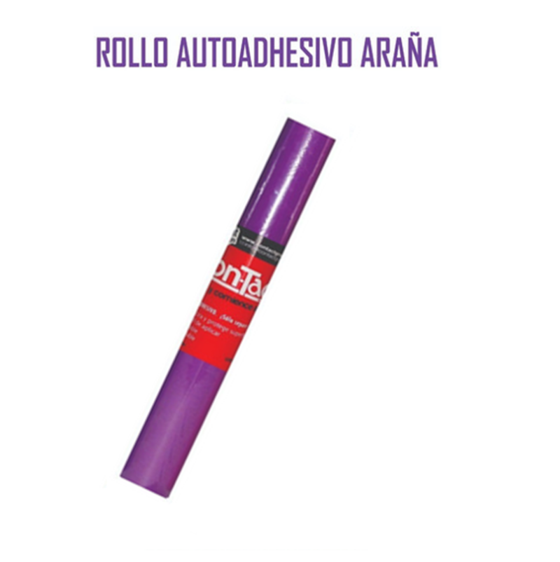 PVC AUTOADH.45cm.x2m.ARAÑA VIOLETA