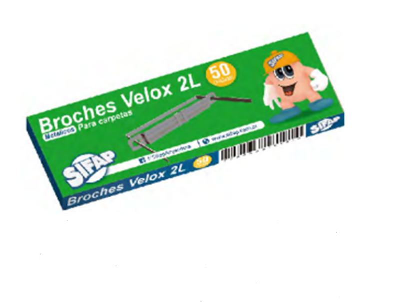 BROCHES NEPACO METAL N*2L x50u.SIFAP