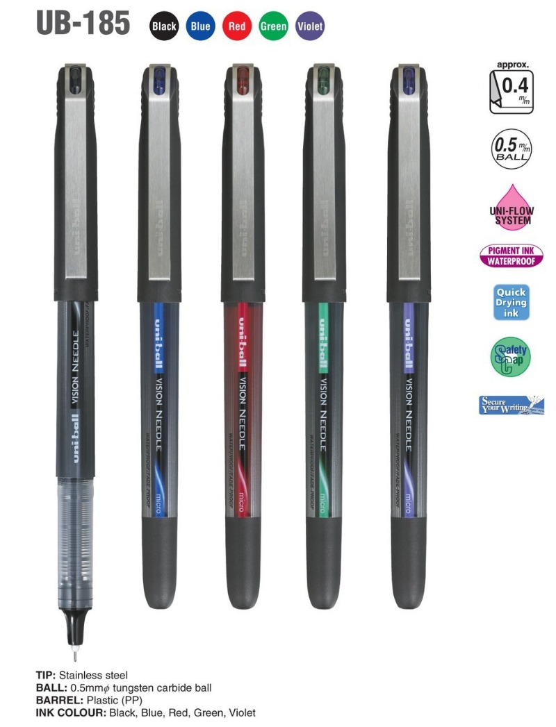 ROLLER PTA AGUJA 0.5mm. UB-185 VISION NEEDLE UNI
