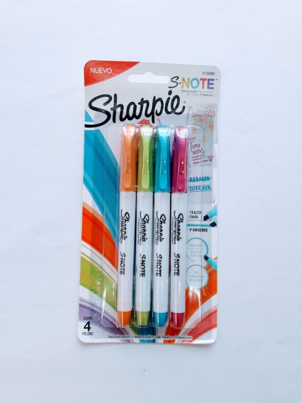 RESALT. P/CHATA  X 4 S-NOTE SHARPIE 