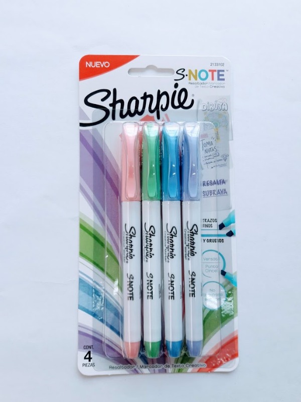 RESALT. PASTEL P/CHATA  X 4 S-NOTE SHARPIE 