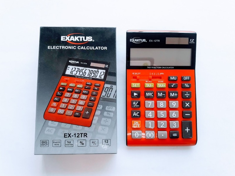 CALC.GRANDE 12dig.EX-12TR ROJA EXAKTUS