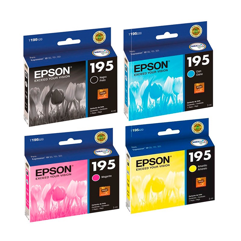 EPSON CART AMARILLO 195  XP20/101/201
