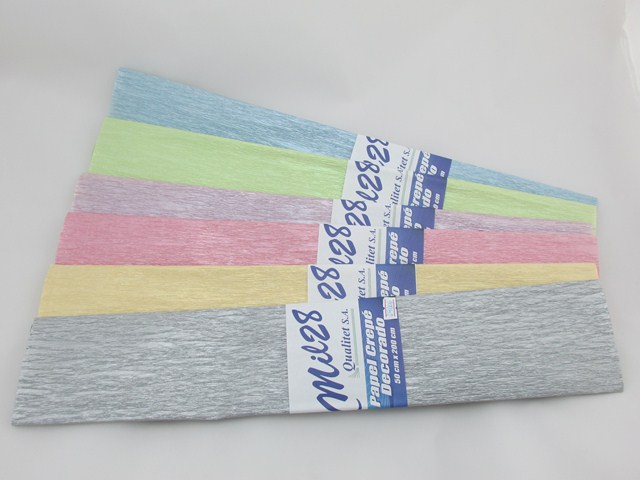 PAPEL CREPPE 50cm.x2m.METAL.ORO/PLAT