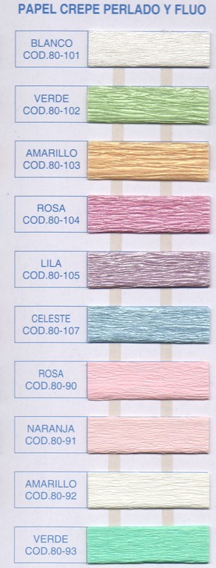 PAPEL CREPPE 50cm.x2m.PERLADO 1028