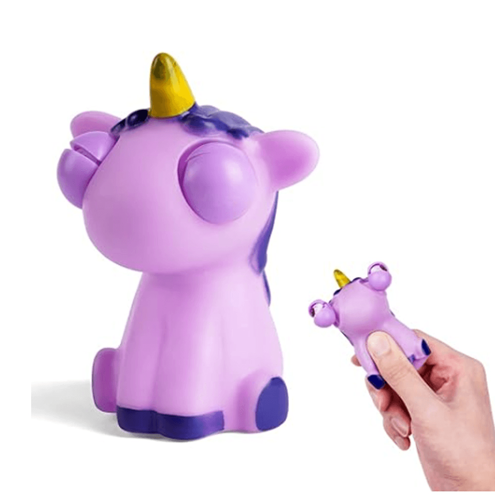 ANIMALES DE OJOS SALTONES. UNICORNIO
