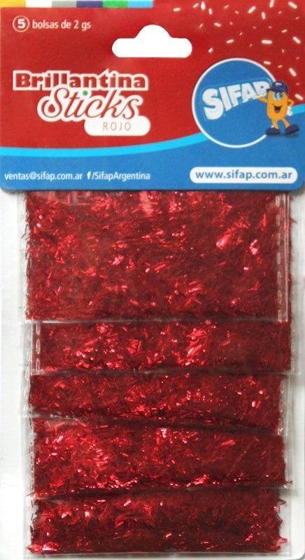BRILLANTINA BRILLSTICK ROJO x5u.