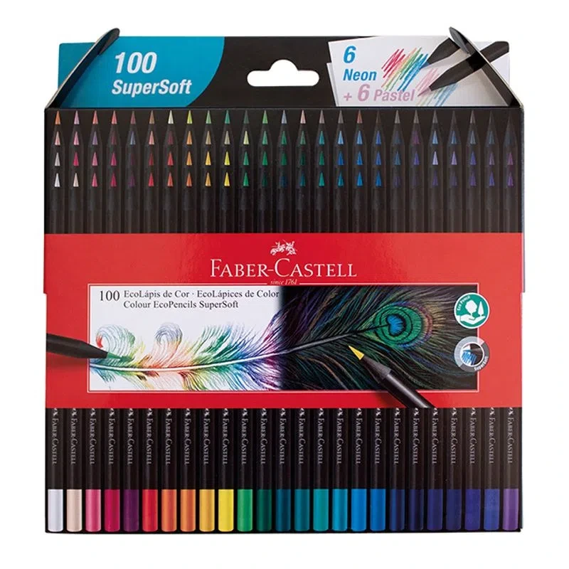 LAP.COLORES 50u.SUPER SOFT LARGOS F.CASTELL