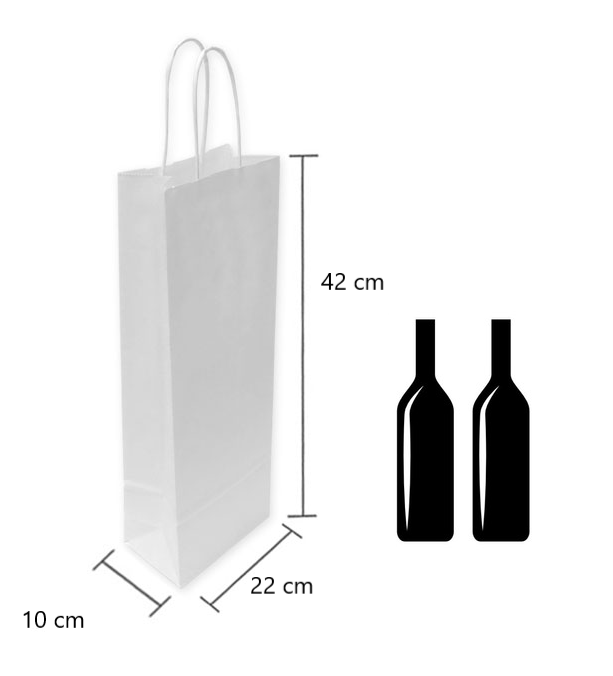 BOLSA REG.C/MJA.22x42x10cm.A.BLANCA