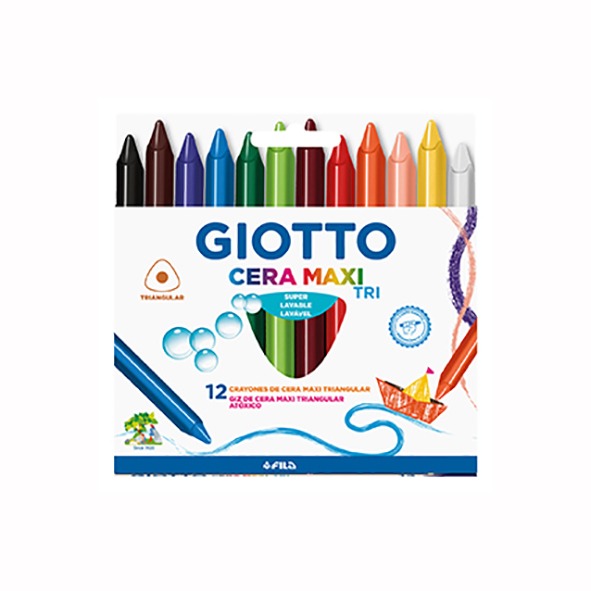 CRAYONESx12u.MAXI GIOTTO CERA
