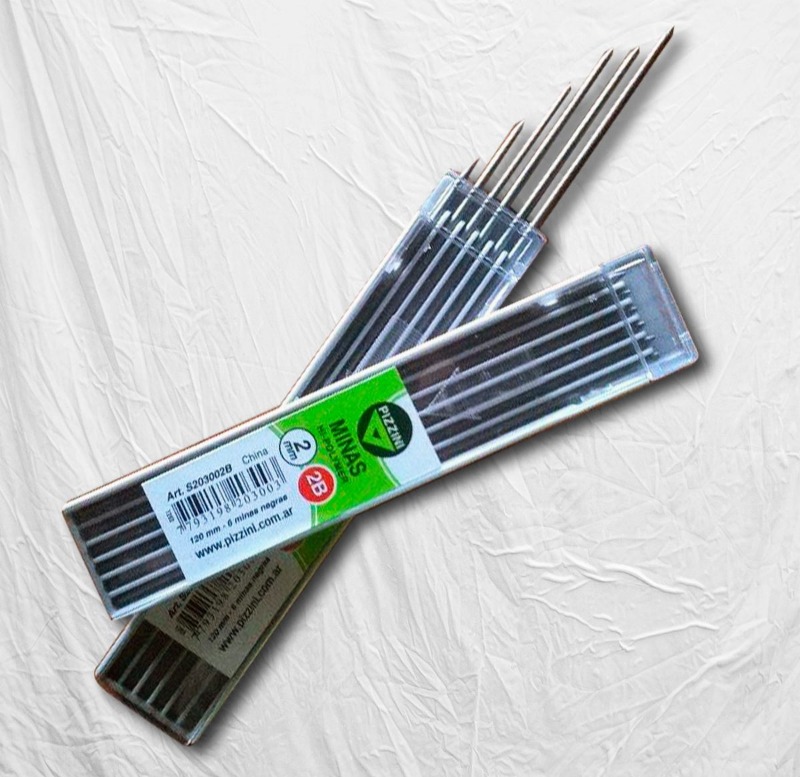 MINAS 2mm. x6u. *2B* PIZZINI