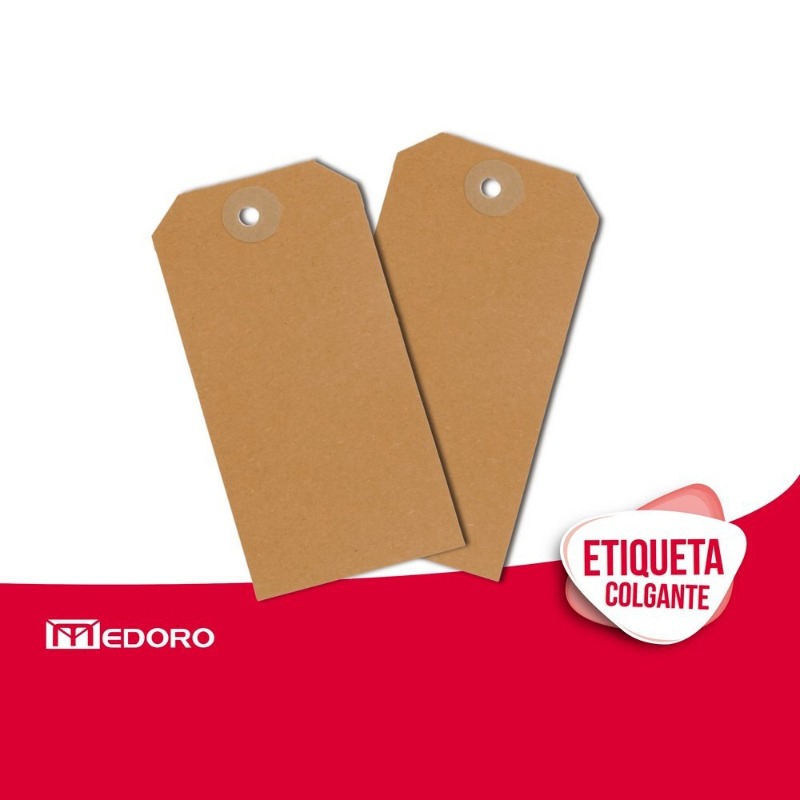ETIQUETAS MANILA N°2 40x80mm.x1000u.