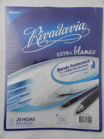 REP.ESC.24HR. RIVADAVIA EXTRA BCO.